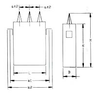 BCMJ3型自愈式并联电容器尺寸图